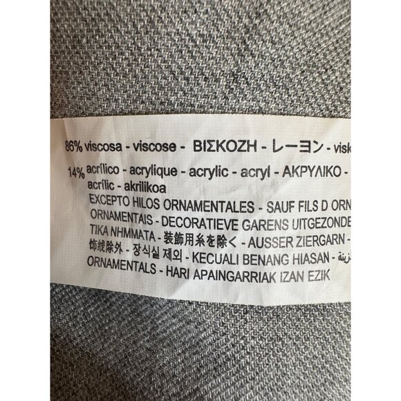 2/$25 ZARA Gray Medium Embroidered Dainty Long Sleeve Blouse - Picture 12 of 14